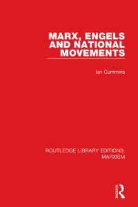 Imagen de portada: Marx, Engels and National Movements (RLE Marxism) 1st edition 9781138888777