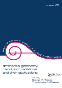 表紙画像: Differential Geometry, Calculus of Variations, and Their Applications 1st edition 9781138441705