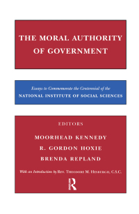 表紙画像: The Moral Authority of Government 1st edition 9781138516373