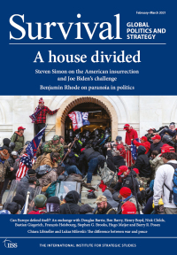 Cover image: Survival February–March 2021: A House Divided 1st edition 9781032018225