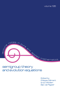 صورة الغلاف: Semigroup Theory and Evolution Equations 1st edition 9781138417489