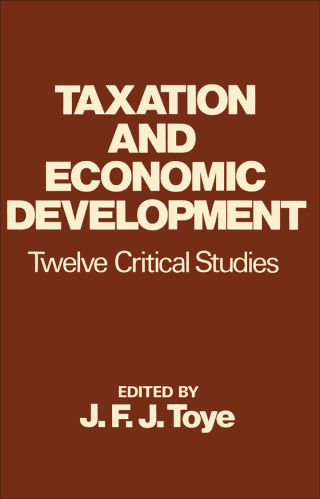 Cover image: Taxation and Economic Development 1st edition 9780714630168