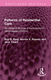 Cover image: Patterns of Residential Care 1st edition 9781032568591