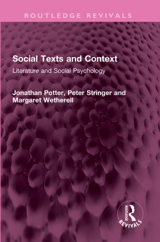 Cover image: Social Texts and Context 1st edition 9781032575131