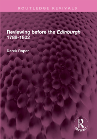 Cover image: Reviewing before the Edinburgh 1788-1802 1st edition 9781032576008