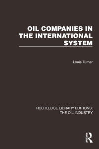 Cover image: Oil Companies in the International System 1st edition 9781032575780