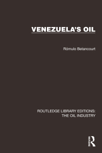 Titelbild: Venezuela's Oil 1st edition 9781032576725