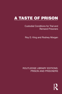 Cover image: A Taste of Prison 1st edition 9781032566696
