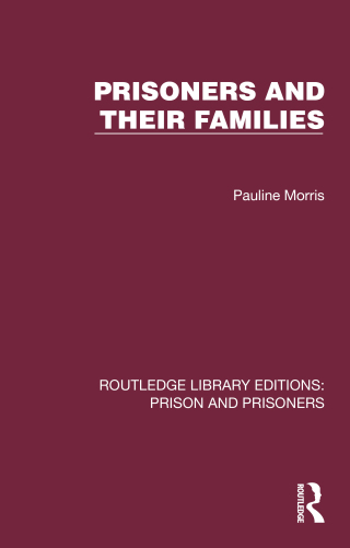 Imagen de portada: Prisoners and their Families 1st edition 9781032562759