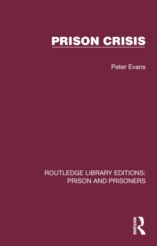Cover image: Prison Crisis 1st edition 9781032564036