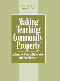 Cover image: Making Teaching Community Property 1st edition 9781563770319