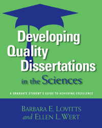 Cover image: Developing Quality Dissertations in the Sciences 1st edition 9781579222598