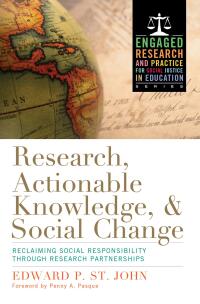 Cover image: Research, Actionable Knowledge, and Social Change 1st edition 9781579227340