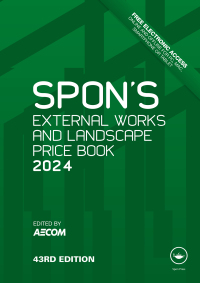 Imagen de portada: Spon's External Works and Landscape Price Book 2024 43rd edition 9781032550589