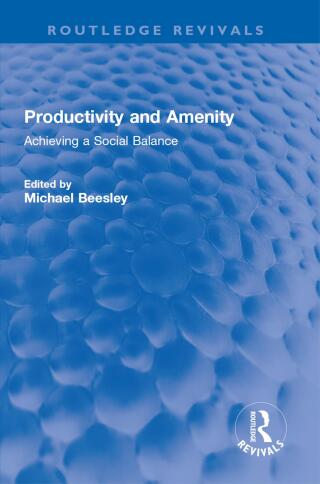 Cover image: Productivity and Amenity 1st edition 9781032600413