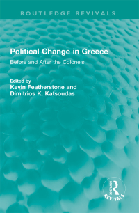 Cover image: Political Change in Greece 1st edition 9781032601816