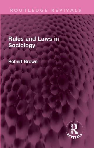 Imagen de portada: Rules and Laws in Sociology 1st edition 9781032605777