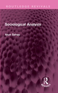 Immagine di copertina: Sociological Analysis 1st edition 9781032607290