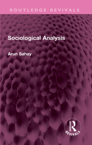 صورة الغلاف: Sociological Analysis 1st edition 9781032607375