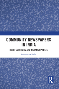 Cover image: Community Newspapers in India 1st edition 9781032248264