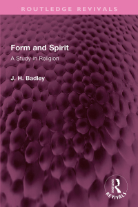 Cover image: Form and Spirit 1st edition 9781032610290