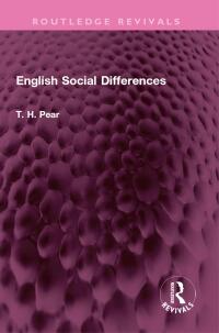 Immagine di copertina: English Social Differences 1st edition 9781032642628