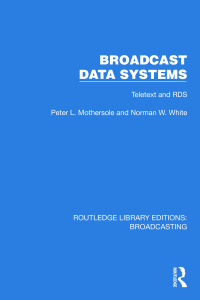 Cover image: Broadcast Data Systems 1st edition 9781032608402