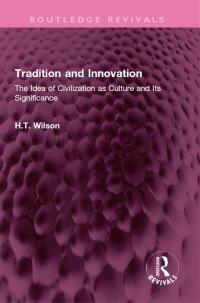 Imagen de portada: Tradition and Innovation 1st edition 9781032636511