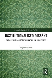 Cover image: Institutionalised Dissent 1st edition 9780367514389