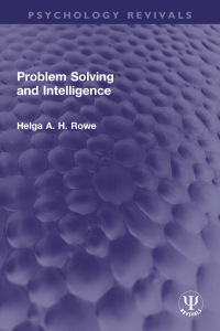 Imagen de portada: Problem Solving and Intelligence 1st edition 9781032636627