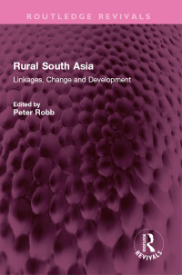 Cover image: Rural South Asia 1st edition 9781032617541