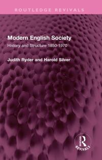 Cover image: Modern English Society 1st edition 9781032671536