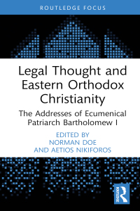 Titelbild: Legal Thought and Eastern Orthodox Christianity 1st edition 9781032610375