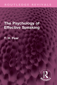 Cover image: The Psychology of Effective Speaking 1st edition 9781032646060