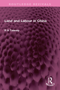 Cover image: Land and Labour in China 1st edition 9781032638430