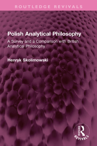 Cover image: Polish Analytical Philosophy 1st edition 9781032700762