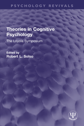 Cover image: Theories in Cognitive Psychology 1st edition 9781032722313