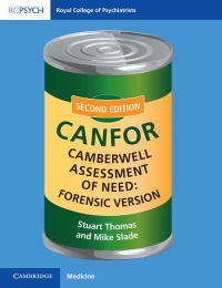 صورة الغلاف: Camberwell Assessment of Need: Forensic Version 2nd edition 9781911623410
