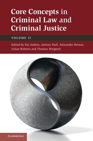 Cover image: Core Concepts in Criminal Law and Criminal Justice: Volume 2 9781316510544