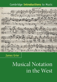 Titelbild: Musical Notation in the West 9780521898164