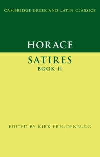 Imagen de portada: Horace: Satires Book II 9780521444941