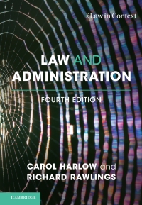 Cover image: Law and Administration 4th edition 9781107149847