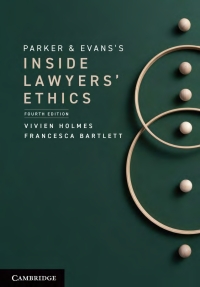 Cover image: Parker and Evans's Inside Lawyers' Ethics 4th edition 9781009045636