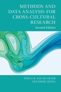 صورة الغلاف: Methods and Data Analysis for Cross-Cultural Research 2nd edition 9781107057791