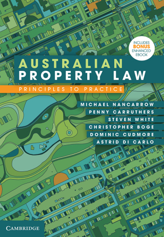 Cover image: Australian Property Law (Enhanced edition): Principles to Practice 1st edition 9781009067096
