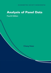 Imagen de portada: Analysis of Panel Data 4th edition 9781316512104