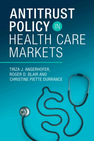 Titelbild: Antitrust Policy in Health Care Markets 9781316515204