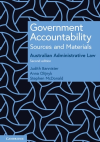 صورة الغلاف: Government Accountability Sources and Materials 2nd edition 9781009101943