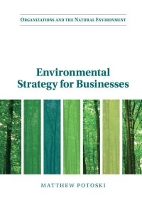 Cover image: Environmental Strategy for Businesses 9781009098991