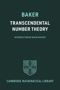 Imagen de portada: Transcendental Number Theory 9781009229944